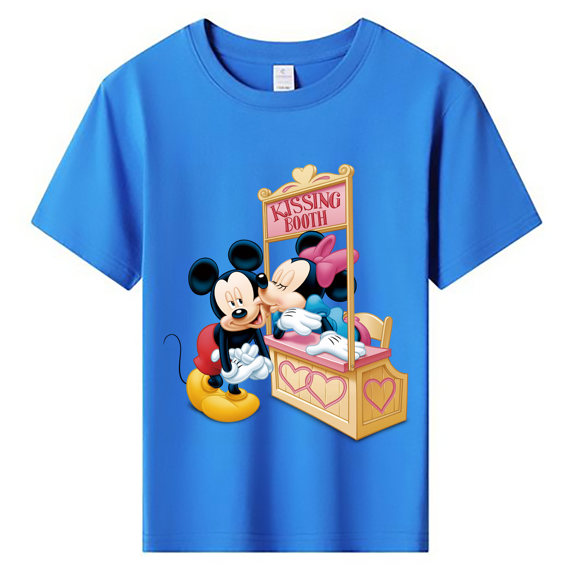 ミッキーマウス Mickey Mouse 綿100％キッズTシャツ（フロントプリント）